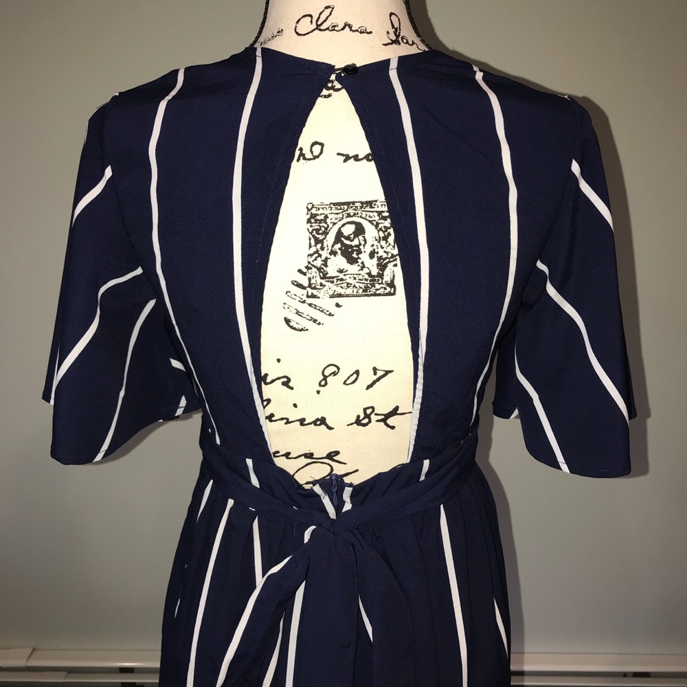 Striped skirted romper - Picture 4 of 5